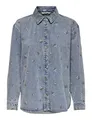 Onlvera L/S Flower Emb Shirt DNM Noos