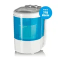 EASYmaxx Wäscheschleuder Waschautomat kompakt für bis zu 3 kg Wäsche, Mini-Waschmaschine mit mit Wasch- und Schleudertimer