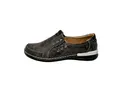 Ablovo® Damen Loafer Bequeme Mokassins Slippers Slip on Halbschuhe (Grau-Schwarz, EU Schuhgrößensystem, Erwachsene, Damen, Numerisch, M, 41)