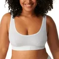 Sloggi BH 2P Double Comfort Top Weiß Baumwolle 46 Damen