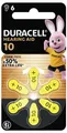 Duracell Hörgerätebatterie ZA10 1.45V 6 St. 100 mAh Zink-Luft