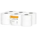 Satino HiCycle Toilettenpapier Großrollen, 2-lagig, hochweiß 319310 , 1 Paket = 12 Rollen à 180 Meter, JT1-kompatibel