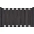 Groja Vorgartenzaun aus BPC 180 cm x 90 cm Anthrazit Querriegel EV1