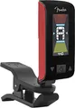 Fender Original Clip-On Tuner, Chromatisches Stimmgerät mit 360° Helles LCD-Display, Vibrationsbasiert für Gitarre Bass Ukulele, Hochpräzise Abstimmung, Fiesta Red