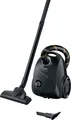 BOSCH Bodenstaubsauger Serie 2 BGDS2CHAMP, aus Recyclingmaterial, 10 Jahre Motorgarantie, 600 W, mit Beutel, kompakt, leistungsstark, Made in Germany, schwarz