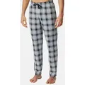 Schiesser Schlafhose Mix & Relax (1-tlg) Schlafanzug Hose - Baumwolle - Atmungsaktiv - Bund mit Bindeband blau|grau 58