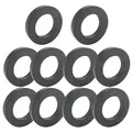10 Stück Ringmagnet: Ø 45 mm x 22mm x 8 mm Ferrit Ringmagnet mit Loch, Magnetring strapazierfähig Ringmagnete Magnet Scheibe mit Loch Ring für Industrie, DIY, Basteln, Wissenschaftsprojekte