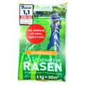 Schattenrasen Samen Rasensamen schnellkeimend Frühjahr 1 kg = 30 m² | Grassamen schnellkeimend für schattige Flächen | für Rasen Nachsaat | SEHR GUT getestet | Inkl. Rasensaat Anleitung