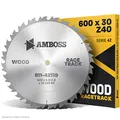 Amboss HM Kreissägeblatt - Ø 600 mm x 4.0 mm x 30 mm/Wechselzahn (40 Zähne) | grobe, schnelle Zuschnitte - Brennholz & Holzwerkstoffe