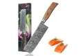 Wakoli Asiamesser EDIB Pro Nakiri Damastmesser I Kochmesser Küchenmesser I 18 cm Klinge, 67 Lagen Damaststahl, VG-10 Stahlkern