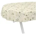 ANRO Tischdecke Wachstuch abwaschbar Canada Tischwäsche (Einzelstück 1-tlg), wasserabweisend pflegeleicht Relax Creme Oval 200x140cm beige Oval | 140 cm x 200 cm