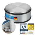Designer Türstopper aus Edelstahl Gummi Türpuffer Türhalter Stopper 1,2kg Sil...