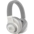 JBL E65 BTNC - Drahtloses Bluetooth-Headset mit aktiver Geräuschunterdrückung, Taste als integrierte Fernbedienung - Weiß