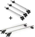3x Fahrradträger Bike Pro + Dachträger/Relingträger VDP KING1 kompatibel mit für Audi Q3 (8U) (5 Türer) ab 11