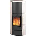 FIREPLACE Kaminofen "Adelaide", grau, Keramik, 6 kW - schwarz