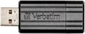 VERBATIM PS 64 - USB-Stick, USB 2.0, 64 GB, PinStripe Schwarz