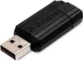 Verbatim PinStripe USB Stick Schiebemechanismus Speicher Schwarz 64GB