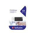 Verbatim PinStripe USB Drive 64GB Schwarz USB 2.0