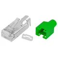 RJ45 Stecker Netzwerkstecker 20 Stück Hirose TM11 grün Crimpstecker AWG 26-27