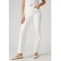 Levi's für Damen. 72693-0076 Ribcage gerade Knöcheljeans weiß (27/27), Lässig, Baumwolle, Denim