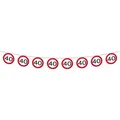 40. Geburtstag Verkehrsschild Wimpelkette