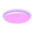 Philips Hue White and Color Ambiance Datura Deckenleuchte Groß, ⌀57,4 cm, rundes LED Panel, weiße & farbige Deckenbeleuchtung, Sprachsteuerung mit Alexa, Apple Home & Google Assistant, weiß