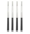Bayli 4 Paar Chinesische Essstäbchen Set aus Edelstahl | edle Sushi Stäbchen Spülmaschinenfest und Rostfrei | Wiederverwendbare 24,3cm Chopsticks für Asiatisches Geschirr Besteck
