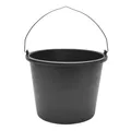 Garronda Baueimer 5 L – robuster Mörteleimer aus recyceltem Kunststoff mit Metallhenkel, stabiler Putzeimer und Maurerkübel für Baustelle, Garten und Haushalt GD-0168