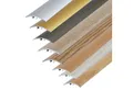 Dalsys Übergangsprofil Anpassungsprofil zum Schrauben inkl. Befestigungsmaterial (90cm x 50mm in der Farbe Silber, 1-St), aus Aluminium