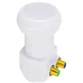 PremiumX Twin LNB PXV-T Satelliten Empfangskopf Sat 0,1 DB für 2 Teilnehmer HDTV FULLHD 3D 4K High Quality