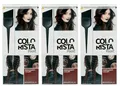 3x Loreal Paris Colovista Permanent Paint # Marsala dauerhafte Haarfarbe,NEU