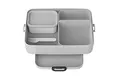 Mepal bentol-Brotdose Take A Break Large, Brotdose mit Behältern, geeignet für bis zu 8 Butterbrote, TPE/PP/ABS, 0 mm Cool Grey (Grau) 1500ml
