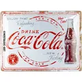 Coca Cola Nostalgie Blechschild 40 cm Refreshing new Feeling
