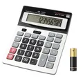 HIHUHEN Taschenrechner, Geschäft Standard-Taschenrechner Dual-Power (Solar un...