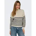 ONLY Strickpullover ONLTOKYO L/S ZIP PULLOVER KNT NOOS beige S (36)