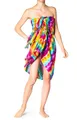 PANASIAM Sarong Pareo TieDye Design aus leichter Viskose Strandtuch Wrap, Viskose, Strandkleid Bikini Cover-up Tuch für den Strand Schultertuch Halstuch