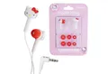 Vidis Hello Kitty In-Ear Kopfhörer + Aufkleber In-Ear-Kopfhörer (Stereo, 3,5mm, 3,5mm Klinke Stereo Ohrhörer Headset Silikon-Ohrpolster)