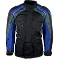 roleff Motorradjacke Liverpool RO Unisex, Mit Sicherheitsstreifen, 4 Taschen blau|schwarz 5XL