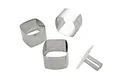 Schaumspeisering Dessertform Mousse-Ring Schaumgebäckringe 4er Set Quadratisch