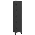 vidaXL Schließfachschrank Anthrazit 38x40x180 cm Stahl