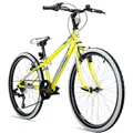 Bergsteiger Kansas 20, 24 Zoll Kinderfahrrad, geeignet für 6, 7, 8, 9, 10, 11 Jahre, 6 Gang-Schaltung, Mountainbike mit Weißwandbereifung, Jungen-Fahrrad, Mädchen-Fahrrad