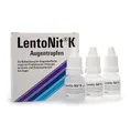 Lento Nit K 3x10 ml Jodidhaltige Augentropfen zur Befeuchtung der Augenoberfläche - Prophylaxe bei Trübungen im Linsen und Glaskörperbereich des Auges - Medizinprodukt