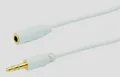 Schwaiger KHA5031 Klinken-Verlängerungskabel, Aux Stecker und Buchse, Weiß, 1,5m