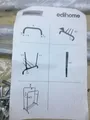 edihome Kleiderständer Doppelt, 110 x 150 x 54 cm, Schuhregal, I30220