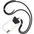 Dunkel Schwarz Handyband zum Umhängen - Ideales Zubehör für Outdoor-Aktivitäten