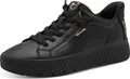 Tamaris Comfort Damen Sneaker weit geschnitten Plateau Leder Slipper 8-83720-45, Größe:39 EU, Farbe:Schwarz