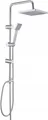 NA8 JOHO Edelstahl Regendusche Set , Duschstange mit ABS Kopfbrause 20x20cm
