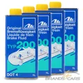 ATE 4x 1 L LITER BREMSEN FLÜSSIGKEIT BREMSFLÜSSIGKEIT TYP 200 DOT-4  50131524
