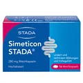 STADA SIMETICON 280mg - Medizinprodukt zur Linderung gasbedingter Beschwerden wie Bauchkrämpfe, Blähungen und Völlegefühl - 1 x 16 Weichkapseln