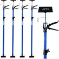 CCLIFE 4 Stück Deckenstütze Montagestütze Einhandstütze 115-290 cm Belastbar Bis 30 kg